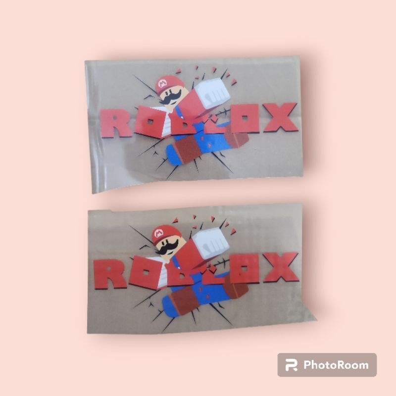 Jual Stiker Sablon Roblox Mario Shopee Indonesia Id 11134207 7r991