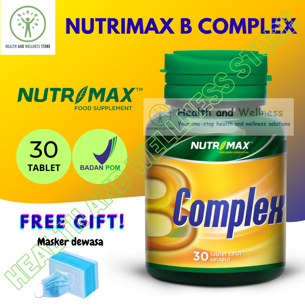 Jual NUTRIMAX B COMPLEX KOMPLEKS VITAMIN SARAF SYARAF | Shopee Indonesia