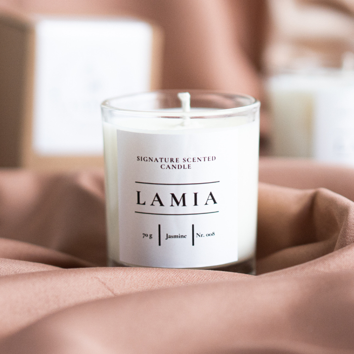Jual Jasmine Lilin Aromaterapi Soy Wax Scented Candle by LAMIA