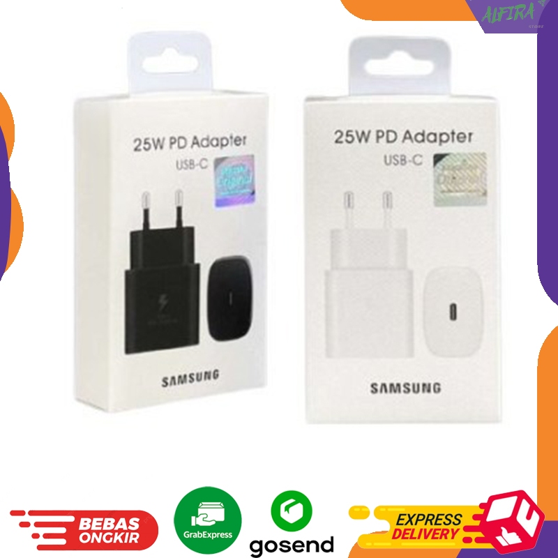 Jual Adaptor Batok Charger Samsung 25W USB C Fast Charging Kepala Casan ...