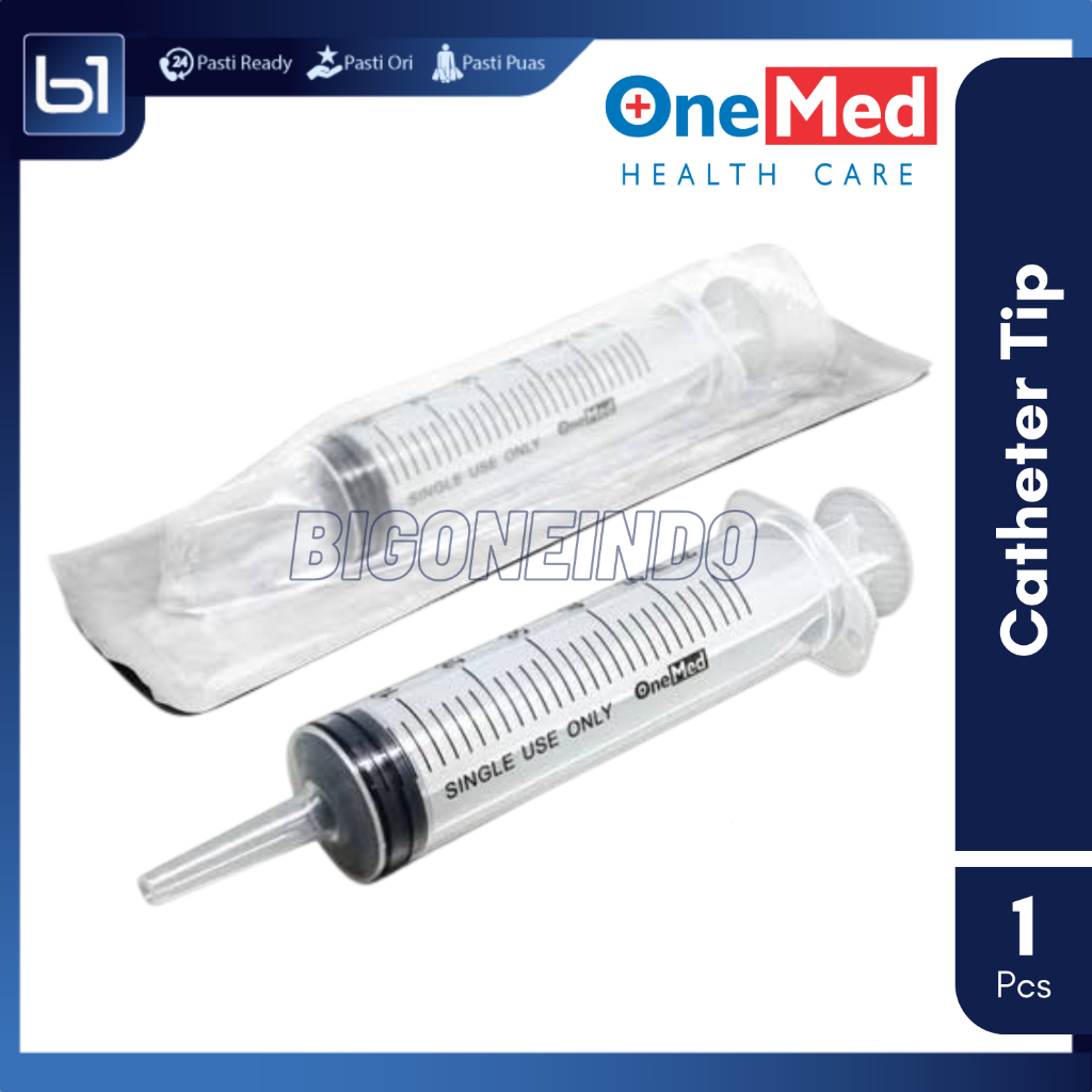 Jual OneMed Catheter Tip 50cc & 100cc Spuit Kateter Lubang Tengah Medis ...