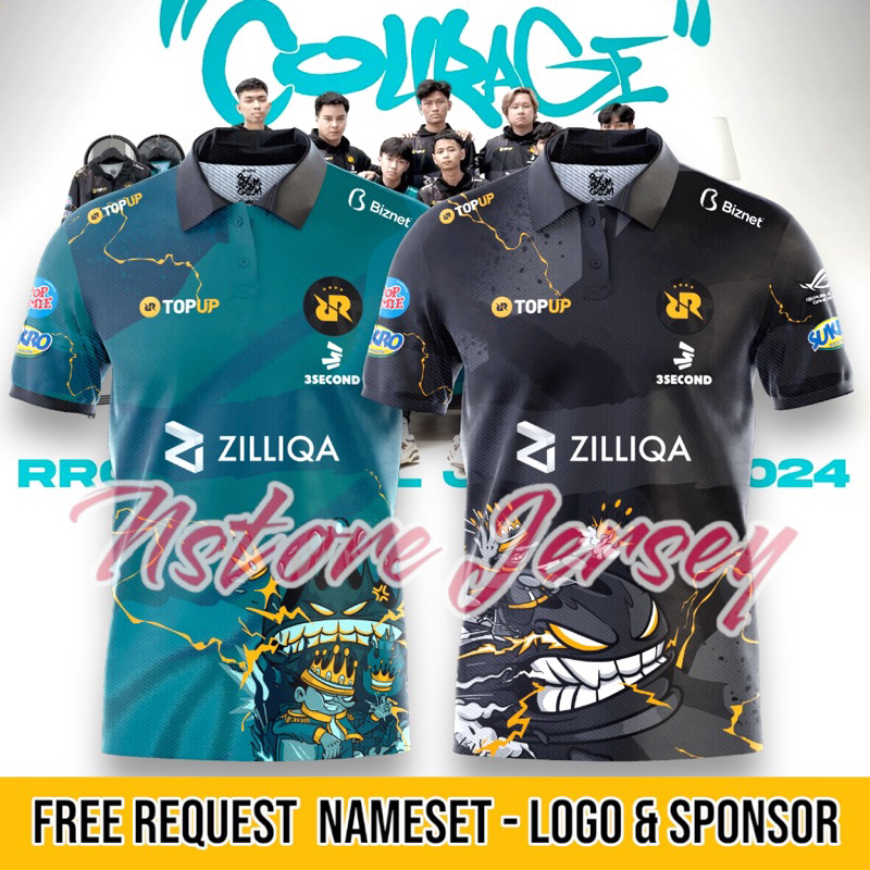 Jual Baju Rrq Jersey Rrq Terbaru Jersey Rrq Esport Courage S Rrq Terbaru Free