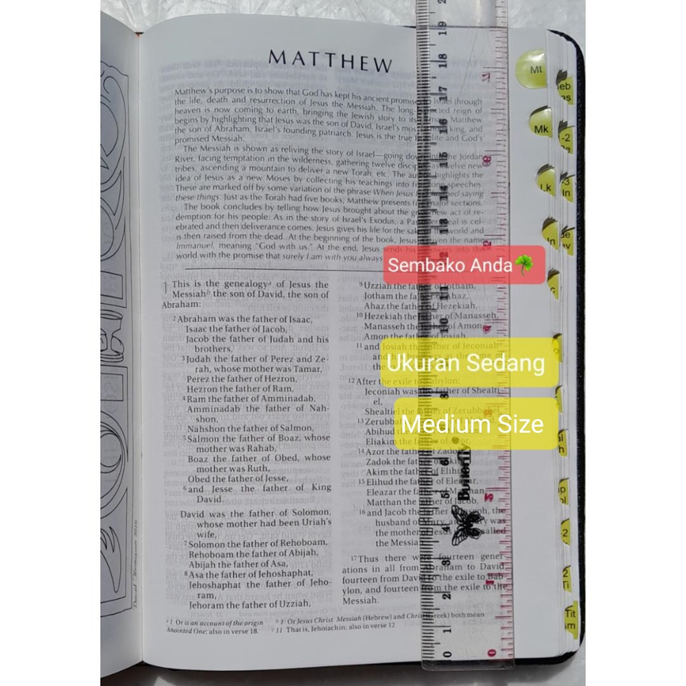 Jual A) NIV Holy Bible. New International Version. Alkitab Kristen ...