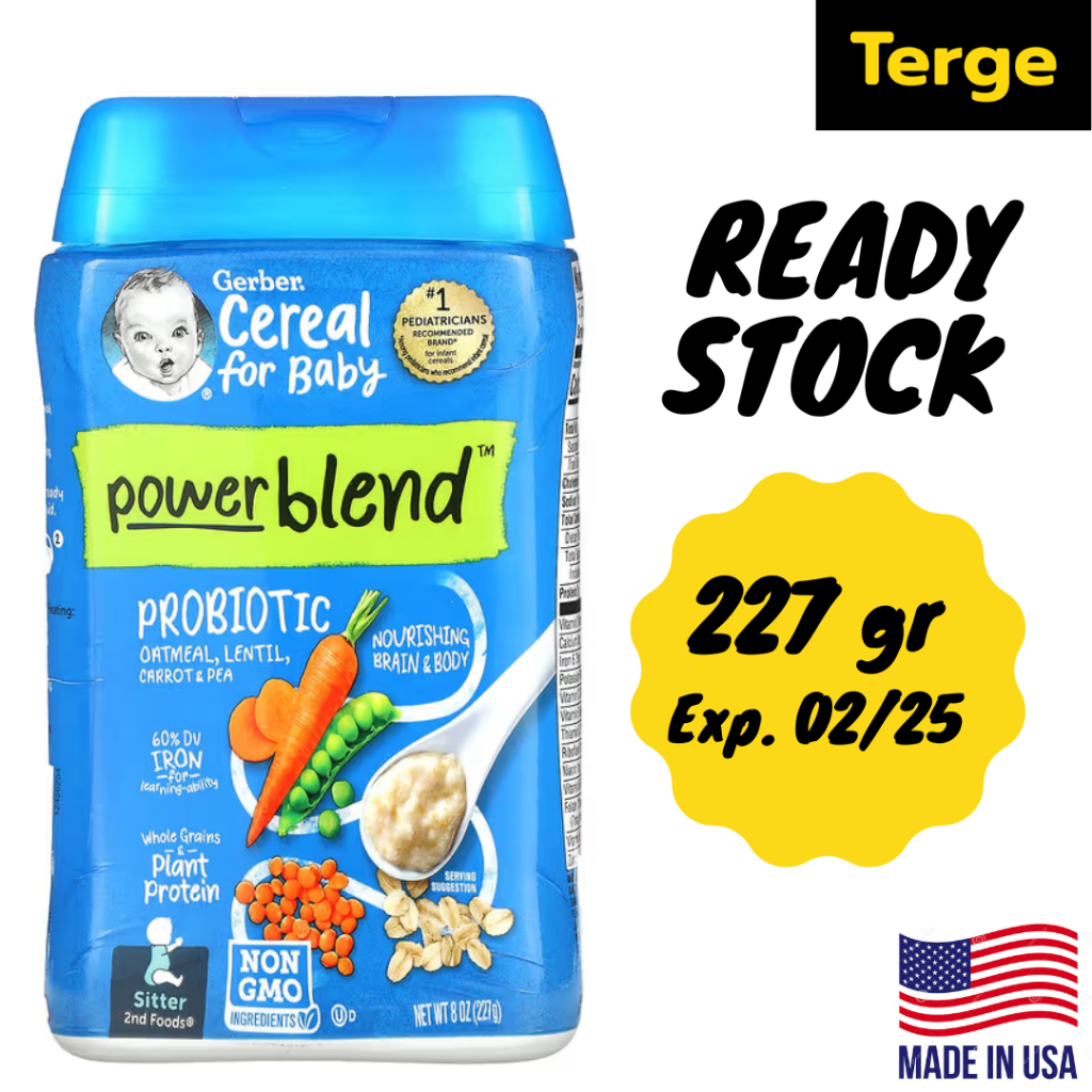 Jual ORI USA Gerber Cereal For Baby Power Blend Probiotic Oatmeal
