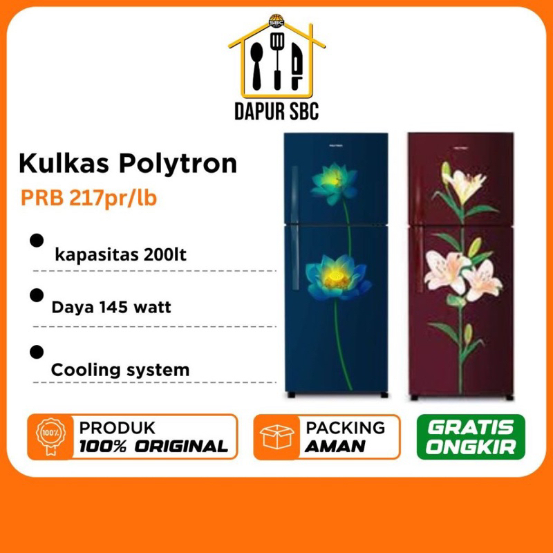 Jual Kulkas Polytron Pintu Prb Pr Lb Kapasitas Liter Shopee