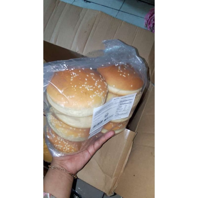 Jual Roti Burger wijen 8bj dan 6bj | Shopee Indonesia