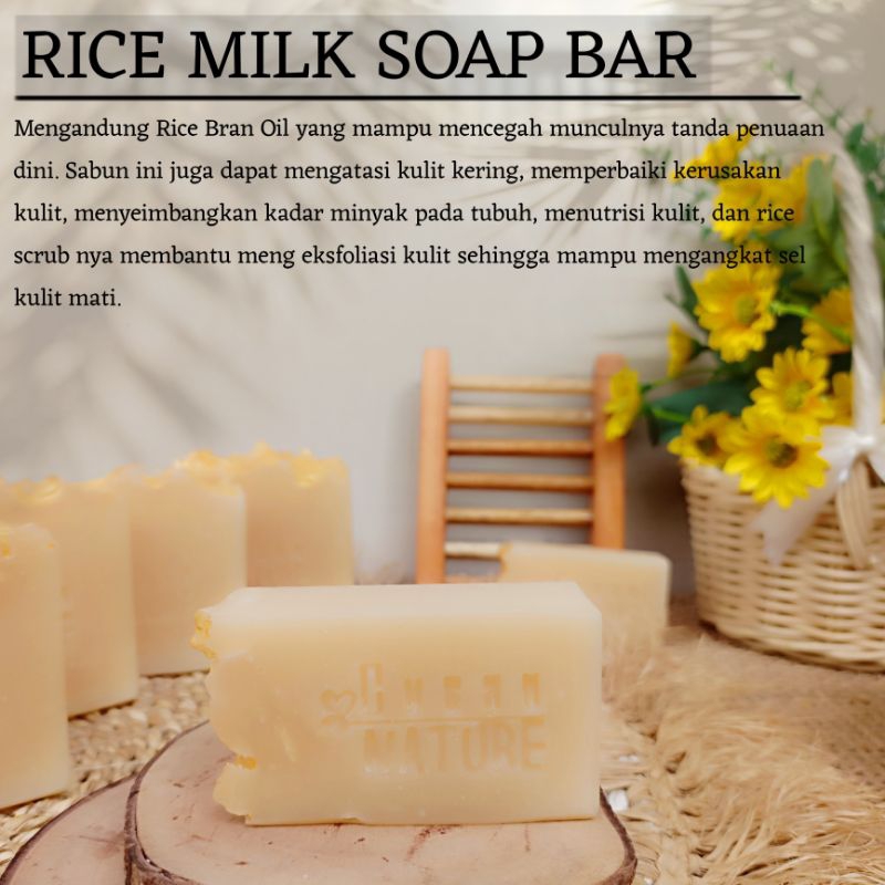 Jual RICE MILK SOAP BAR SABUN SUSU BERAS ALAMI ukuran travel MENGANDUNG ...