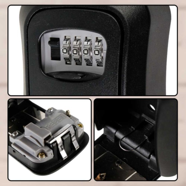 Jual Jual Kotak Kunci Brankas Mini Dinding Key Stora Safety Box 4 Digit ...