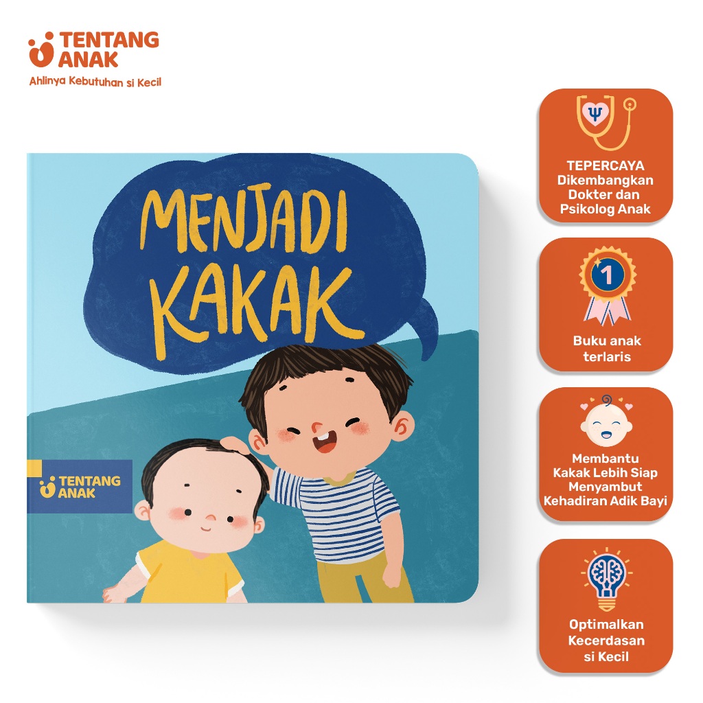 Jual Tentang Anak - Boardbook Menjadi Kakak Laki-laki l Buku Cerita