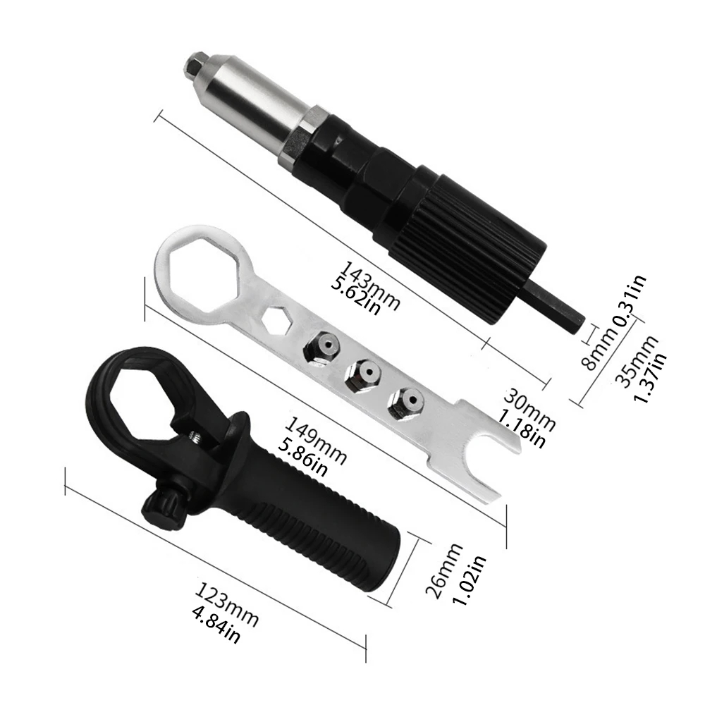 Jual Alat Rivet Tang Rivet Ripet Sambung Konverter Bor Rivet Gun ...