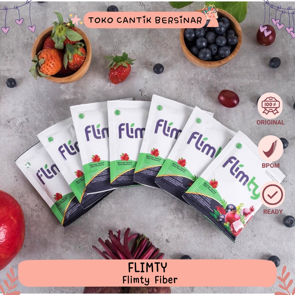 Jual 1 Box Flimty Fiber 16 Sachet Detox Antidioksidan Rasa