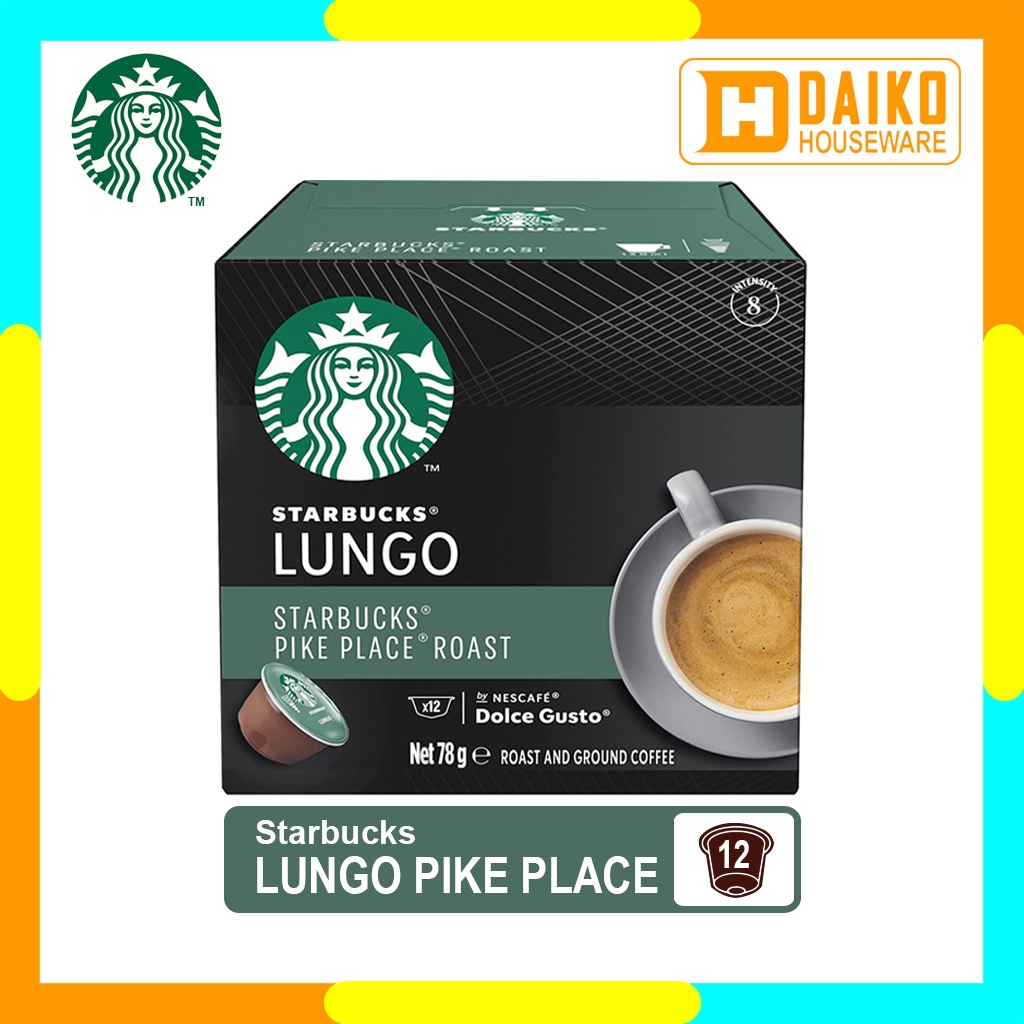 Jual Starbucks Lungo Pike Place Roast Capsule Box by Nescafe Dolce ...