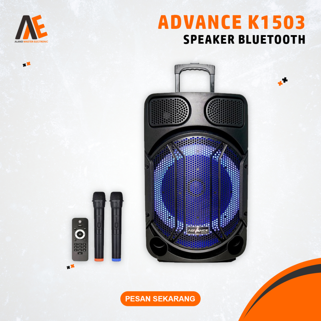 Jual Speaker Aktif Bluetooth Advance K1503 Karaoke Komputer Pc Laptop