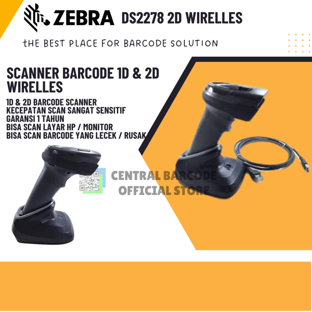 Jual Zebra Barcode Scanner Wireless Ds2278 Imager Ds 2278 2 Dimensi 2d Shopee Indonesia 1189