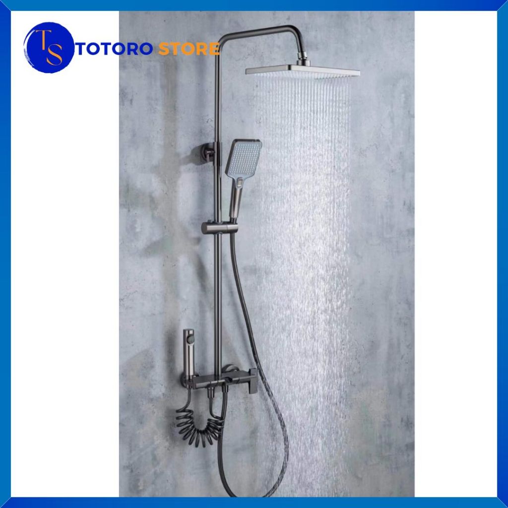 Jual Shower Kamar Mandi Modern Set 4 Fungsi Suhu Panas/ Dingin Faucet ...