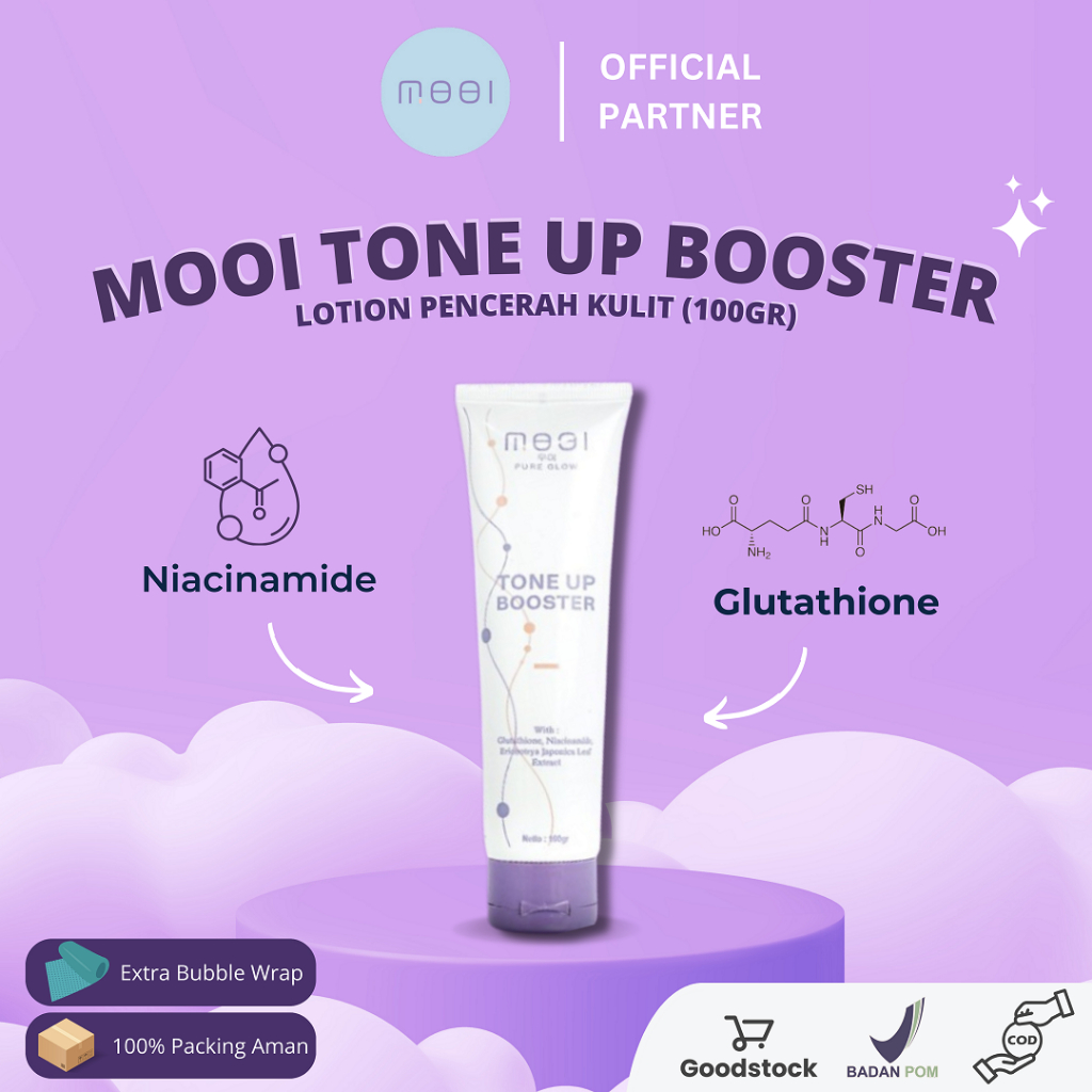 Jual Mooi Tone Up Booster Lotion Pencerah Kulit Niacinamide Isi 1 pcs