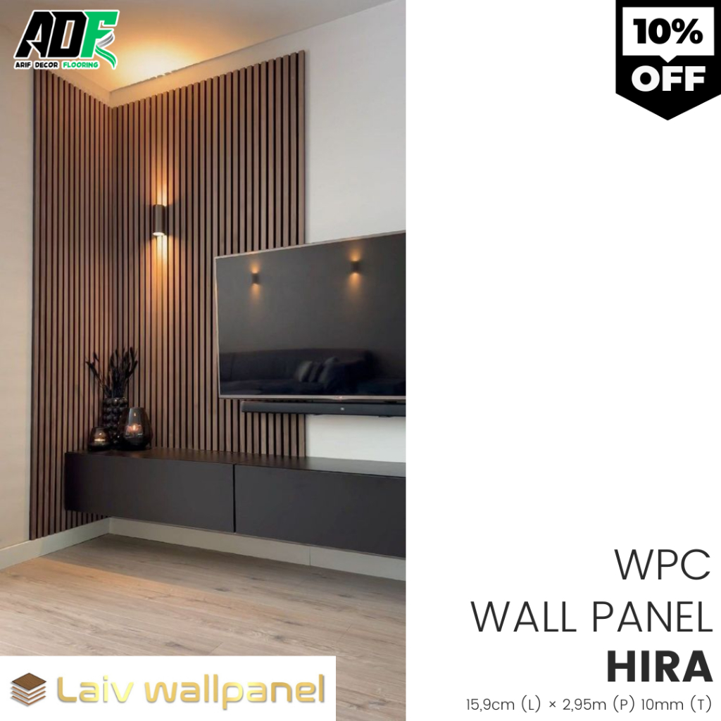 Jual PROMO WPC Wood Wall Panel HIRA Dekorasi Dinding Kayu Indoor 2 ...