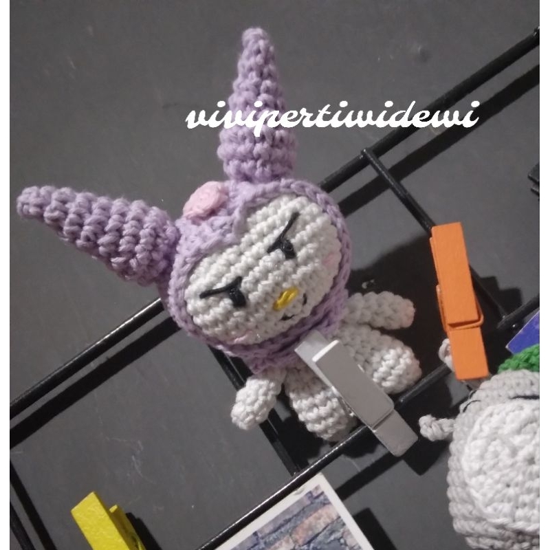 Jual kuromi ungu sanrio amigurumi | Shopee Indonesia