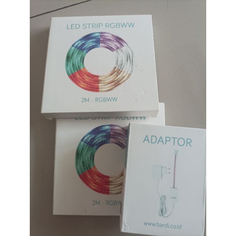 Jual Bardi LED Strip 2 Meter (2 Pcs) Plus Adaptor / Bardi Smart LED