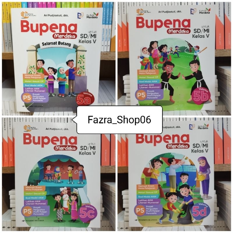 Jual NEW & ORI Buku siswa Bupena sd mi kelas 5A 5B 5C 5D kurikulum ...