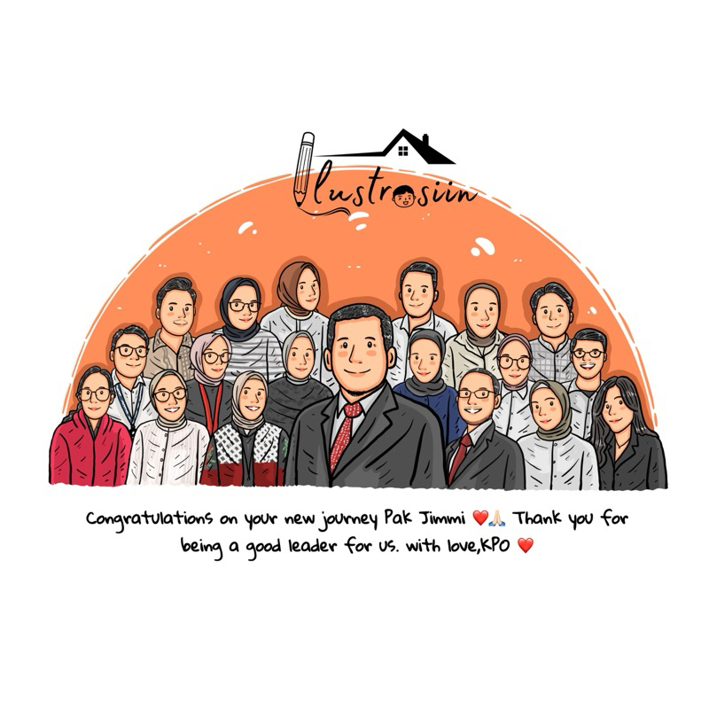 Jasa pembuatn Ilustrasi Digital Lucu / Kado Unik