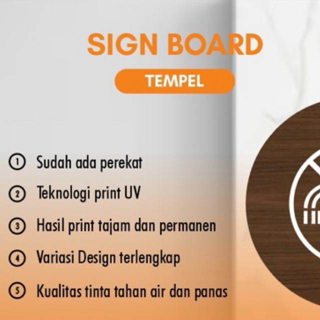 Jual Sign Akrilik Custom Tulisan Sign Board Akrilik Warna Hitam Putih ...