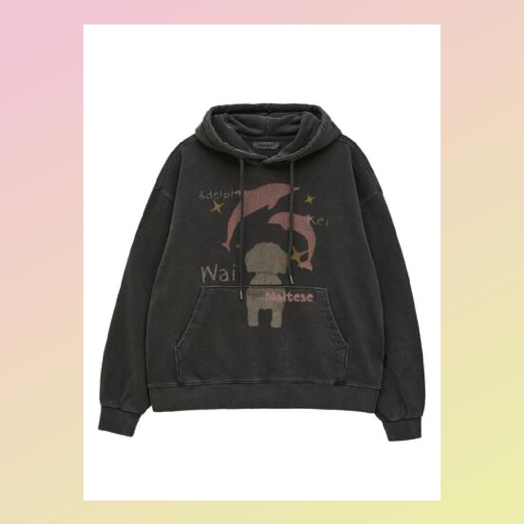 Jual WAI KEI Yk Studios - Spray maltese pigment hoodie