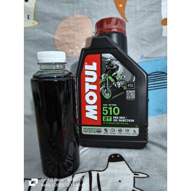 3 LT MOTUL 510 2T OLIO MISCELA MOTO SCOOTER 100% SINTETICO TECHNO ANTI-FUMO - Foto 8