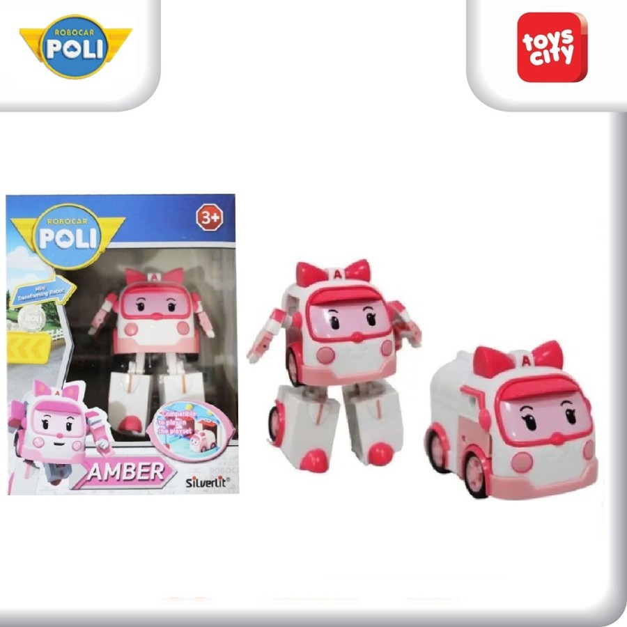 Jual Robocar Poli Mini Transforming Robot Amber 83047 Mainan Anak ...
