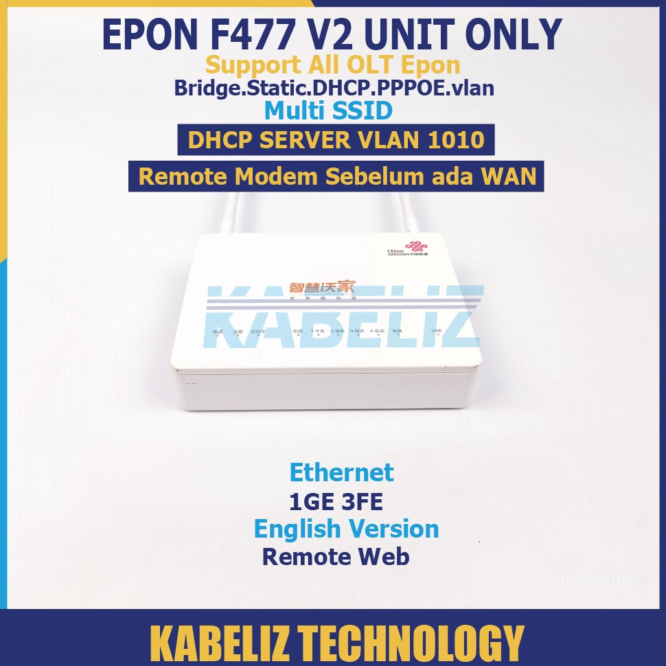 Jual KODE P76F MODEM ZTE EPON ONU EPON ONT WIFI ROUTER ZTE SECOND MURAH ...