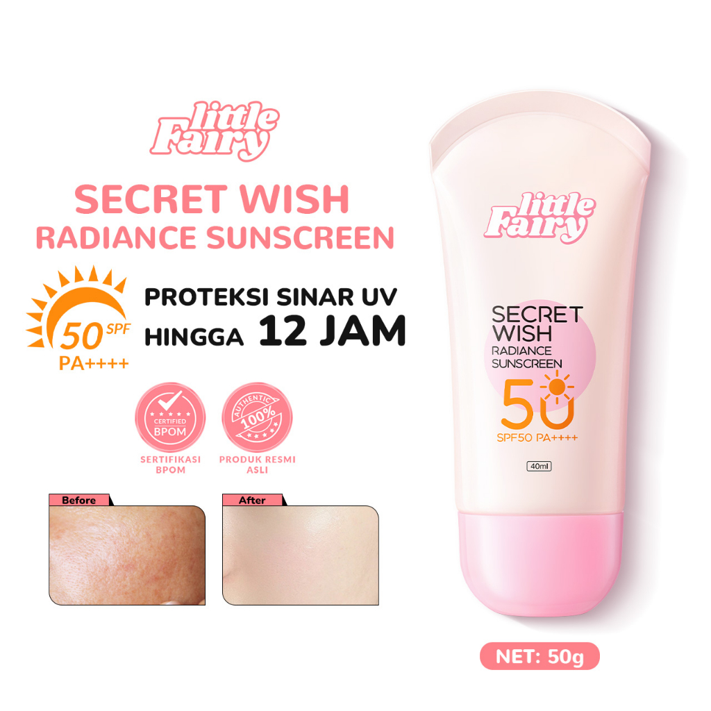 Jual LITTLE FAIRY Secret Wish Radiance Sunscreen SPF50 PA++++ Anti UV