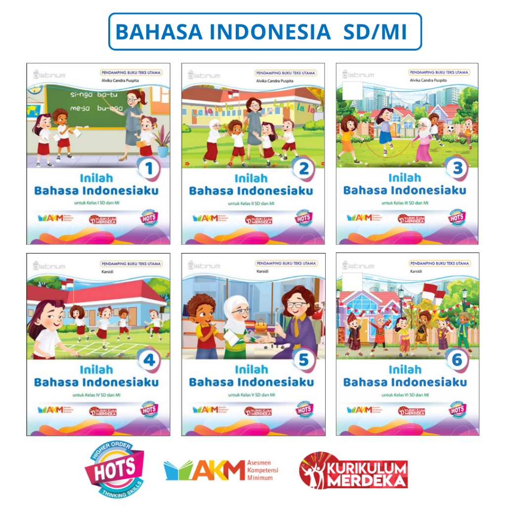 Jual Platinum - Inilah Bahasa Indonesiaku Kelas 1 s/d 6 SD/MI Kurikulum ...