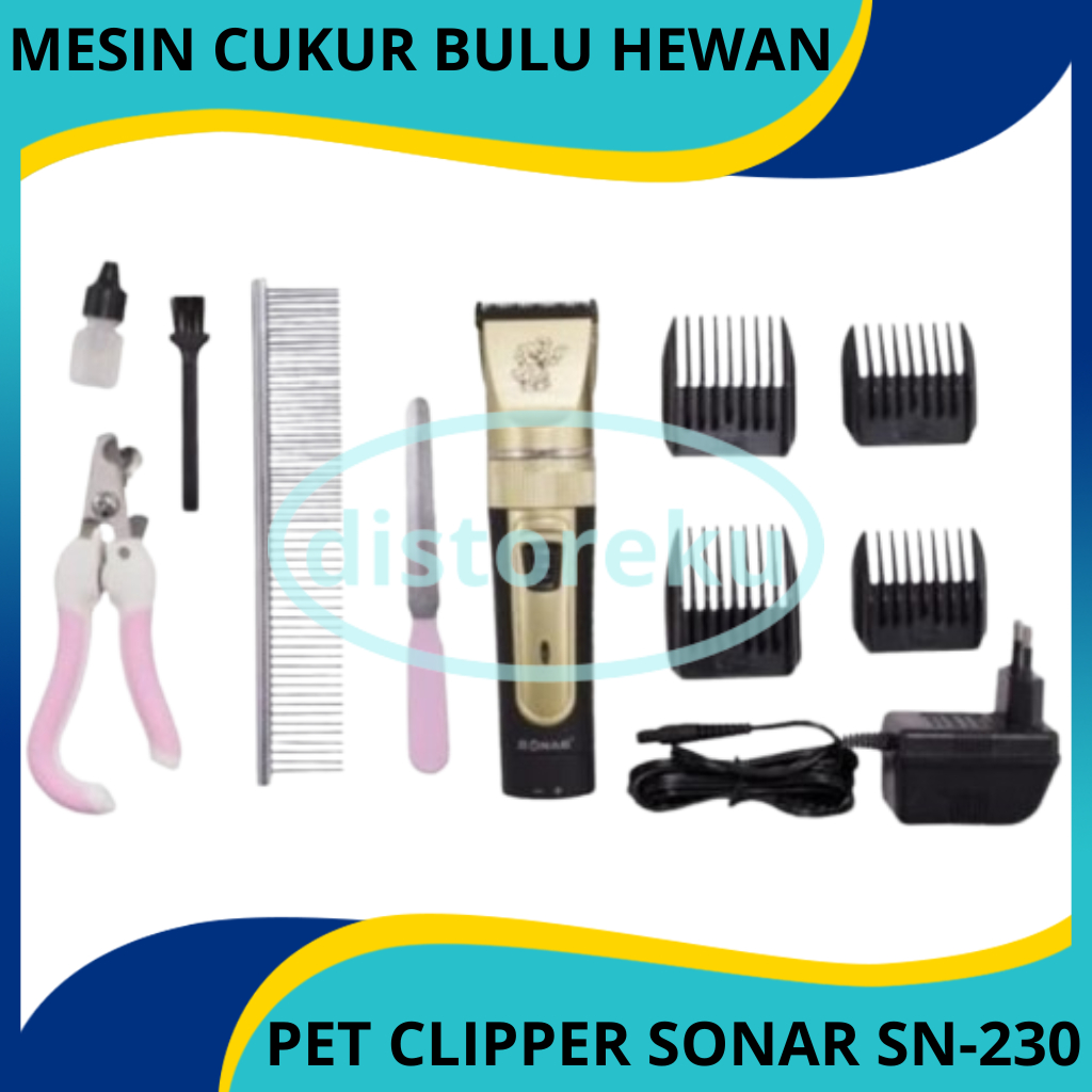 Jual DM Mesin Cukur Hewan Pet Clipper Kit Sonar SN-230