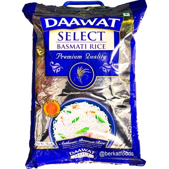 Jual Basmati Rice Daawat Select 5Kg Premium Quality / Beras Basmaati ...