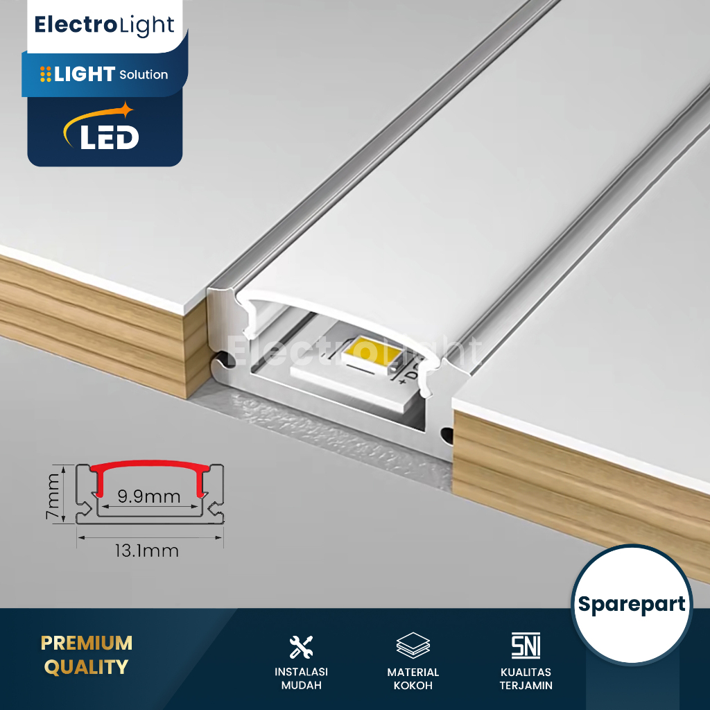 Jual Kap housing aluminium LED strip tanam tempel inbow outbow rumah ...