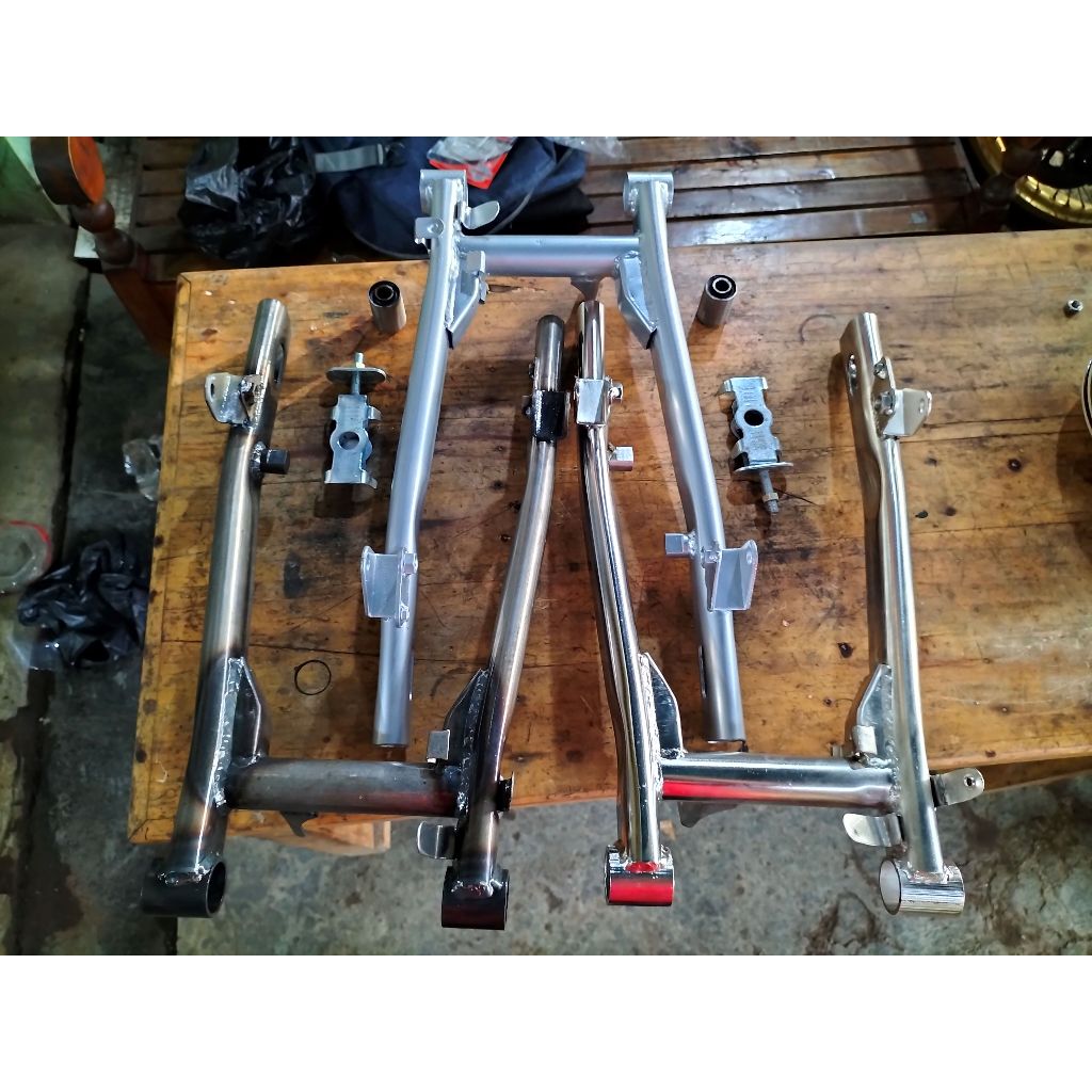 Jual Swing Arm W Repro Crom Silver Bahan Pnp Cb Behel Panjang Lengan Ayun Model Kaze Pnp Cb