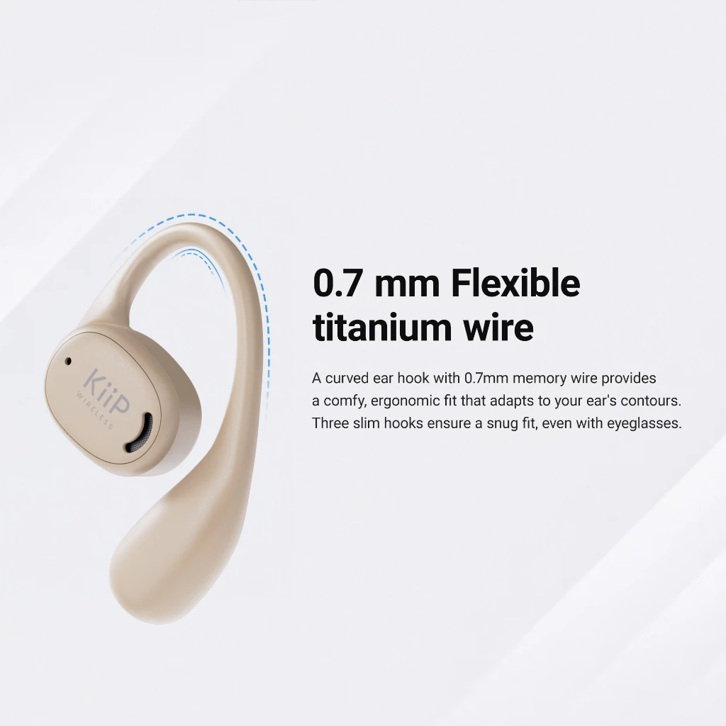 KiiP Wireless DTH5 Tws Bluetooth Headset Headphone Earphone Earhook