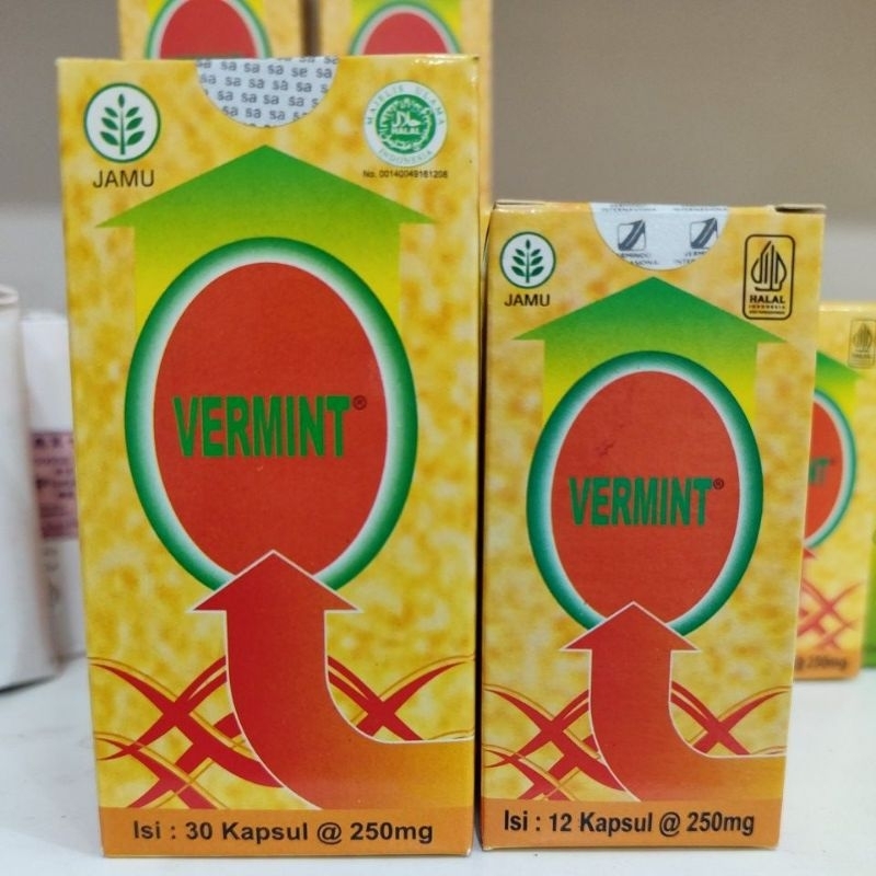 Jual Vermint isi 30kapsul / 12 Kapsul untuk demam/tipus | Shopee Indonesia