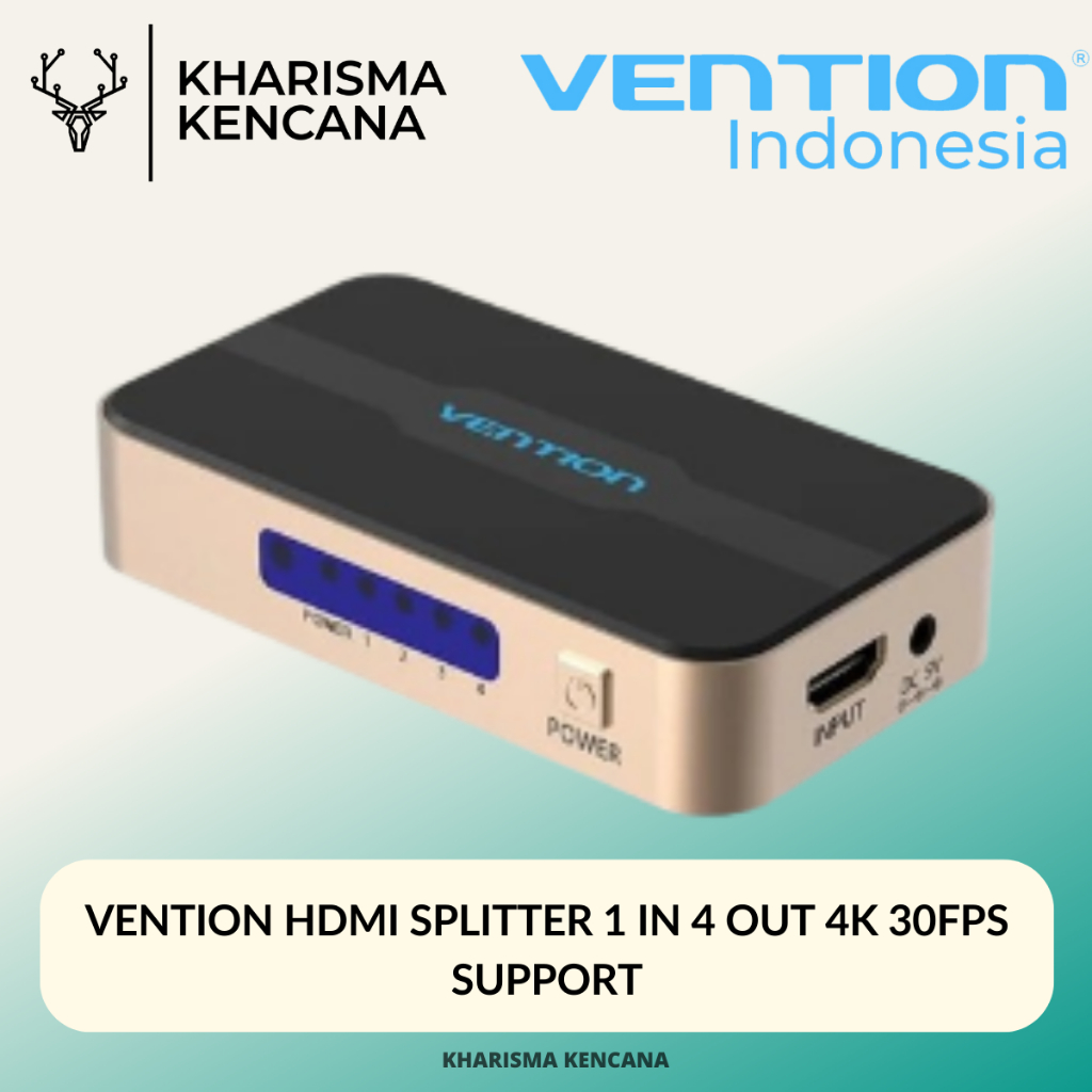 Jual VENTION HDMI SPLITTER 1 IN 4 OUT 4K 30FPS SUPPORT | Shopee Indonesia