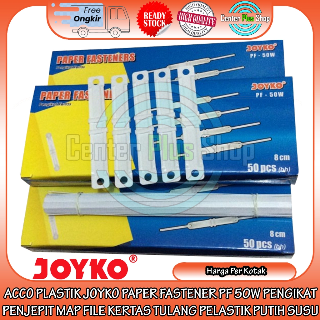 Jual Paper Fastener Pf 50w Acco Plastik Joyko Ikat Pengikat Penjepit