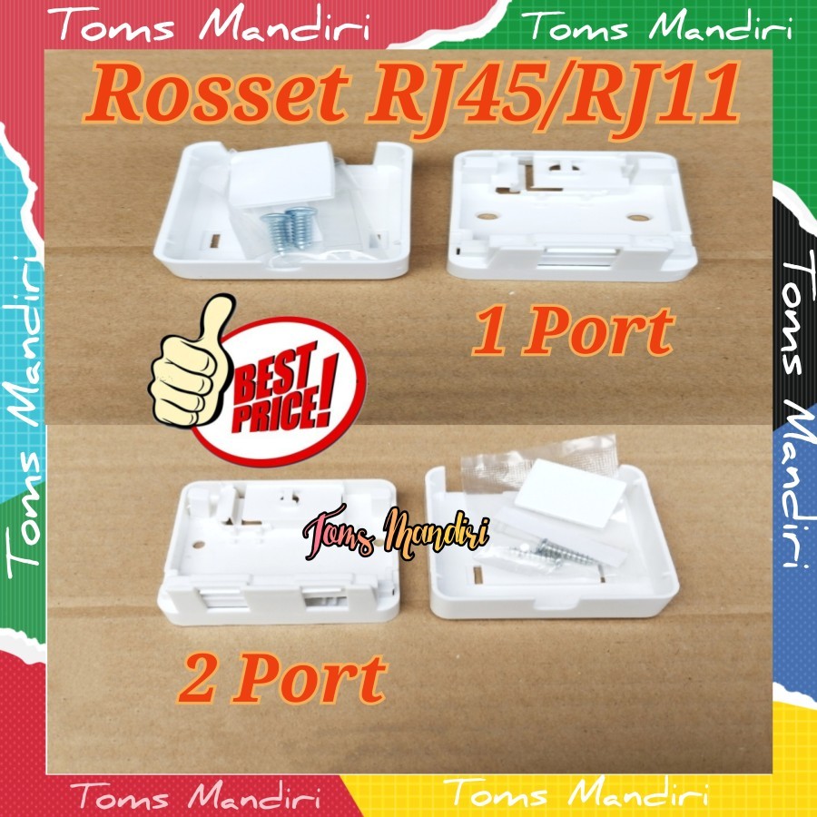 Jual Rosset RJ45 Cat5 Cat6 / RJ11 Cat3 | Shopee Indonesia