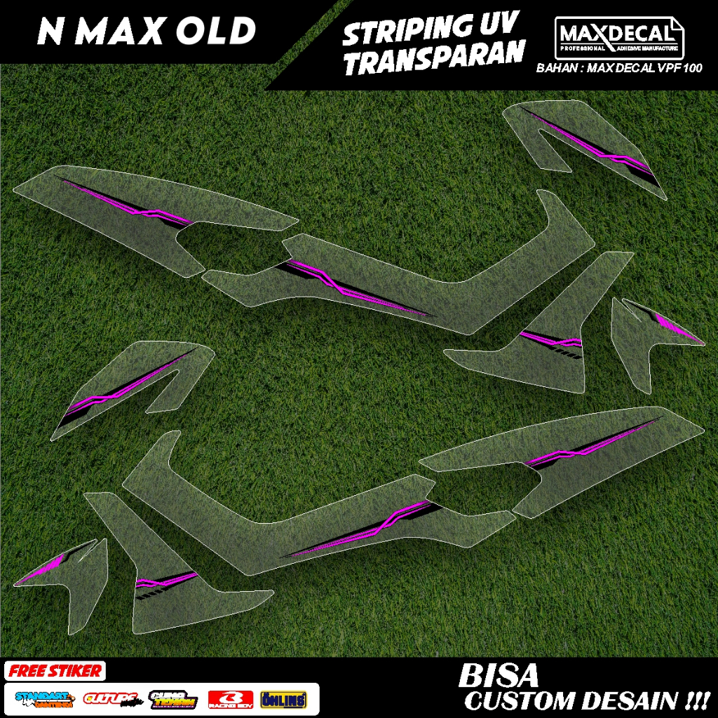 Jual STIKER STRIPING TRANSPARAN NMAX OLD FACELIFT LIS STICKER UV SEMI ...