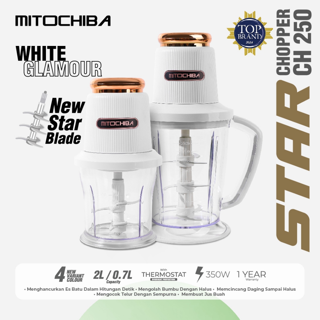 Jual MITOCHIBA STAR CHOPPER CH250 STAR BLADE 2L Alat Penggiling dan ...