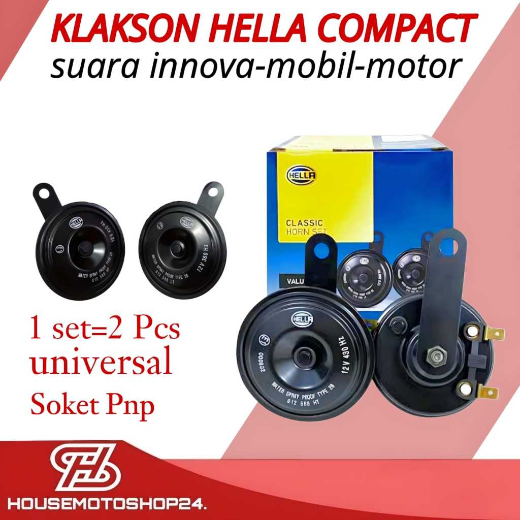 Jual KLAKSON DISK HELLA COMPACT SET 12V KLAKSON HELLA INNOVA KLAKSON