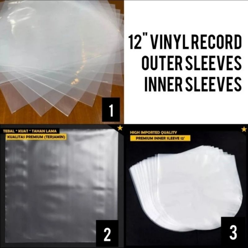 Jual Outer & Inner Sleeves 12 inch Vinyl Record 12