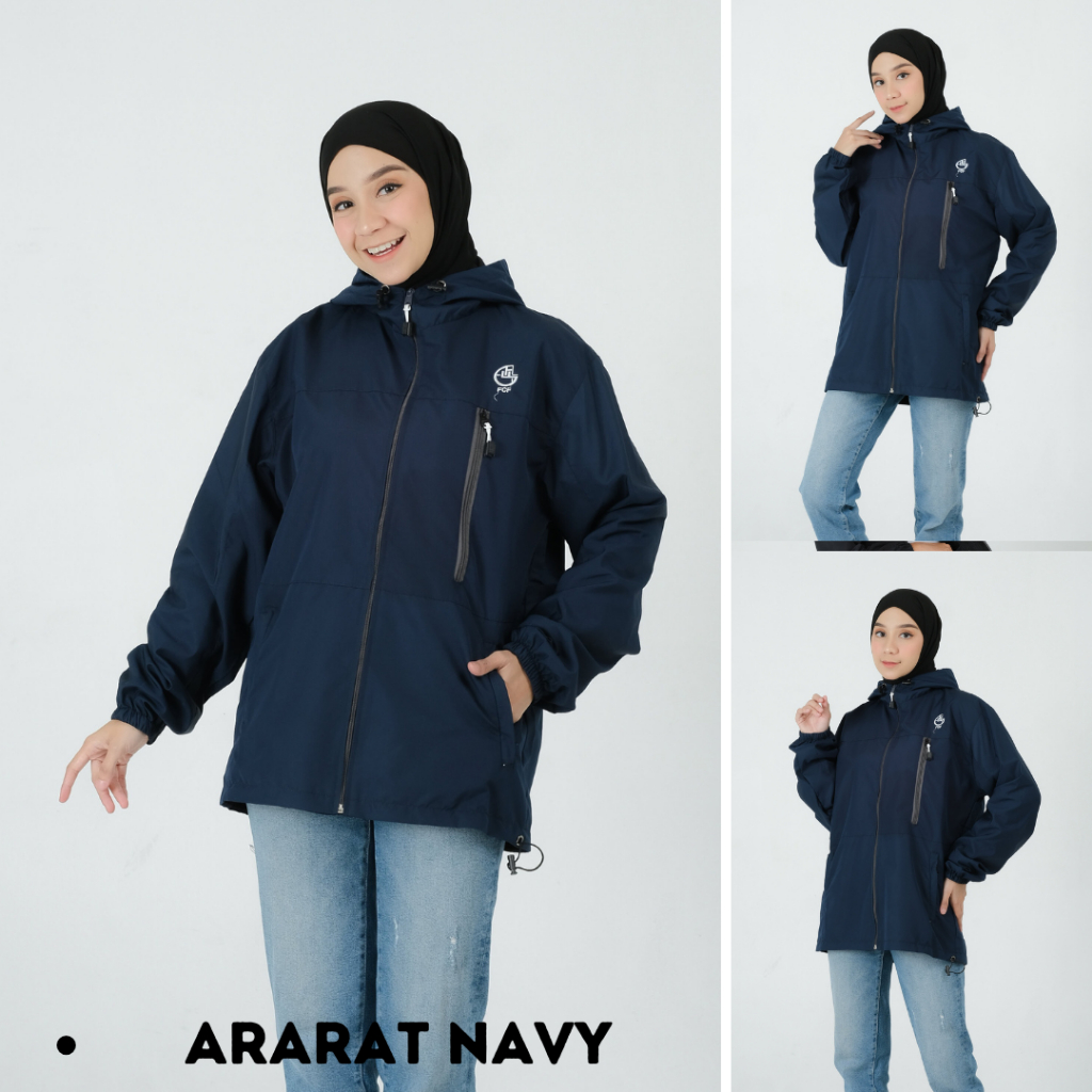 Jual Jaket Parasut Wanita Waterproof Model Denali size M L XL XXL