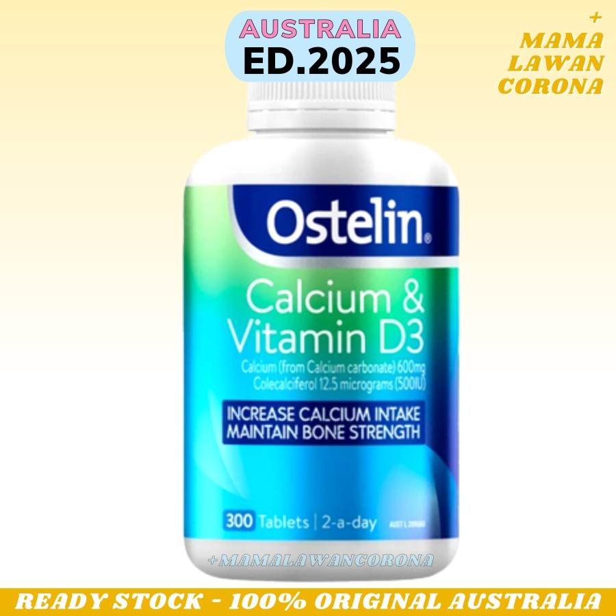 Jual OSTELIN Calcium & Vitamin D3 130 Tablet 250 300 Tablets / Cal DK2 D K2 60 Tab / OSTELIN