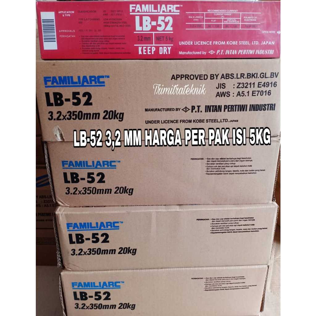 Jual KAWAT LAS LB-52 3,2MM KOBELCO WELDING ELECTRODES Jual KAWAT LAS LB-52 3,2MM KOBELCO WELDING ELECTRODES