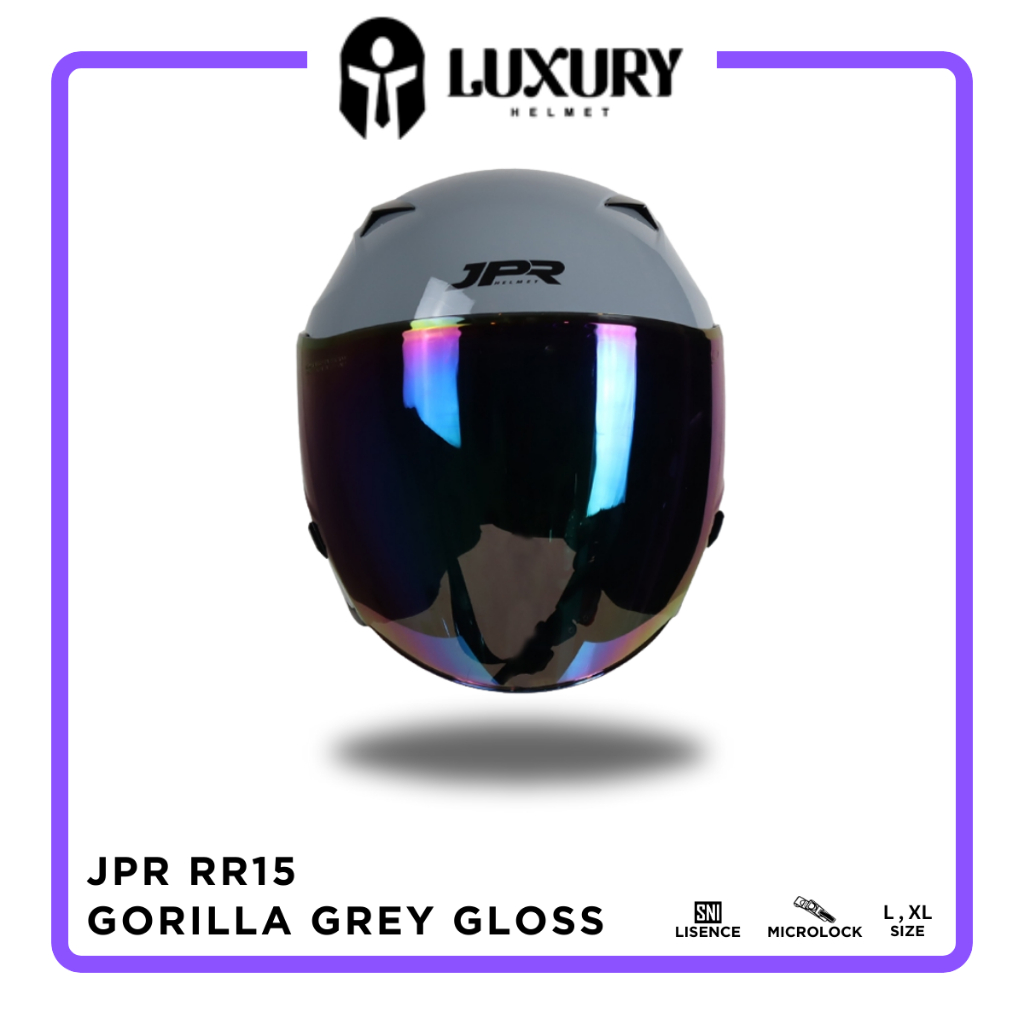 Jual Helm Half Face JPX JPR RR15 Solid Paket Ganteng | Shopee Indonesia