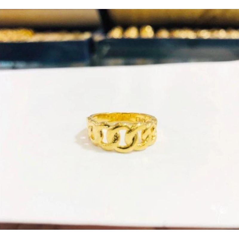 Jual cincin bentuk rantai wanita ukuran lapisan terbaru | Shopee Indonesia